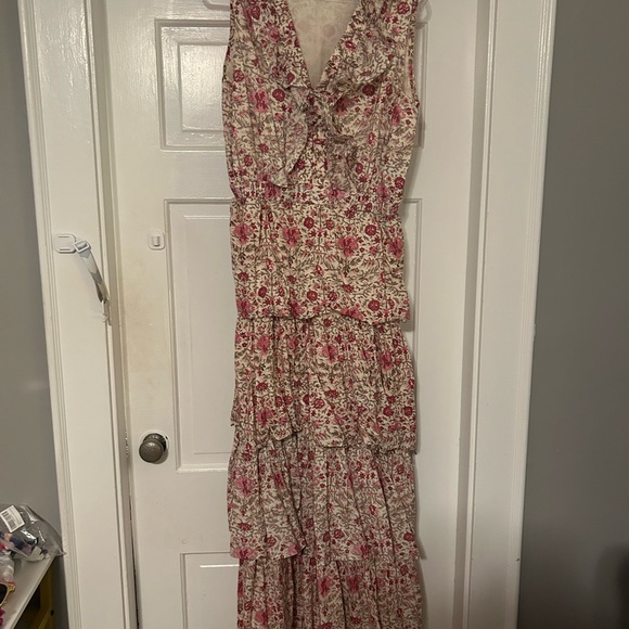 Anna Cate Floral Sleeveless Charlotte Maxi Dress - Pink - Picture 1 of 7